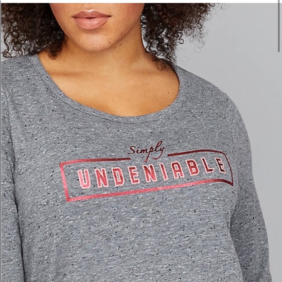 Lane Bryant Simply Undeniable Graphic Active Tee - Picture 4 of 6